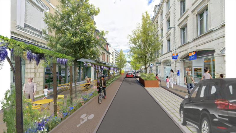 Vue avenue Victor Hugo Vue avenue Victor Hugo